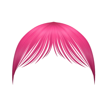 Thin Wispy Bangs in Hot Pink