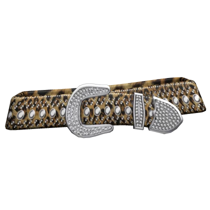 Leopard Rhinestone Belt 3.0