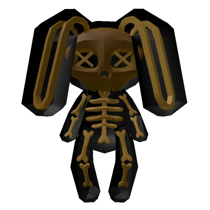 Gold Skeleton Bunny Backpack