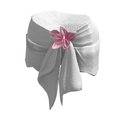 Summer Pink Hibiscus Flower Vacation Skirt