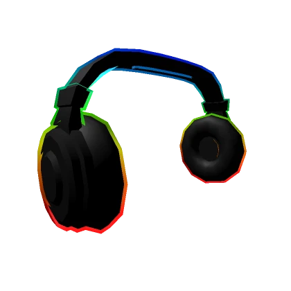 Cartoony Rainbow Headphones