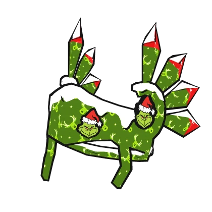 Snowy Christmas Grinch Green Valk