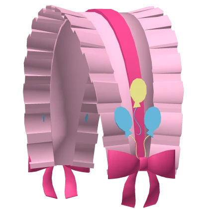 pinkie pie pink pony balloon ruffle headdress bow