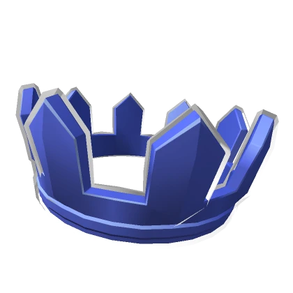 Blue Cartoony Crown