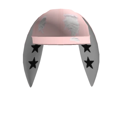 Y2K Kpop Bunny Cap- Pink