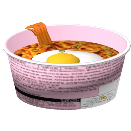 Korean Pink Buldak ramen Spicy Noodle Belt