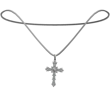 Cross Pendant Necklace Diamonds Chain Jewelry Y2K