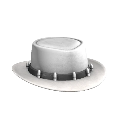 Bullet Bandit Fedora White