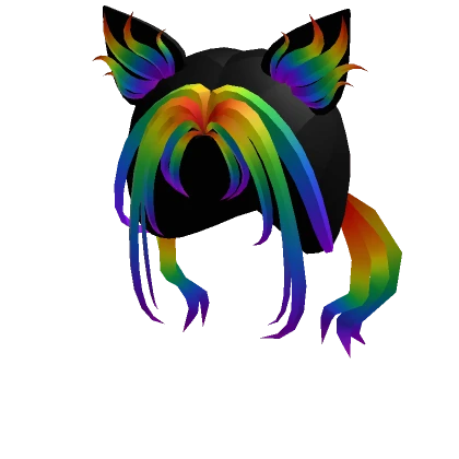 Rainbow Neon Werewolf Hair