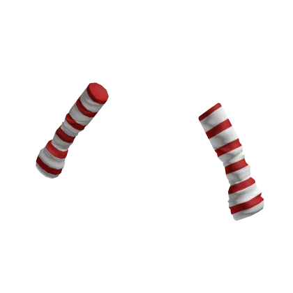 Red and White Striped Arm Warmers