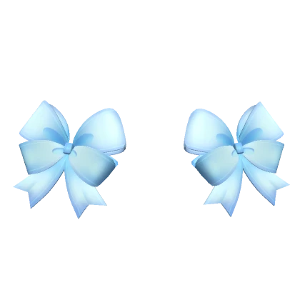 💗 Cute Double Hair Bows Blue 💗