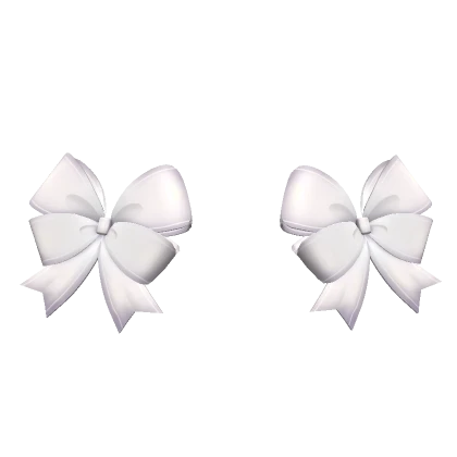 💗 Cute Double Hair Bows White 💗