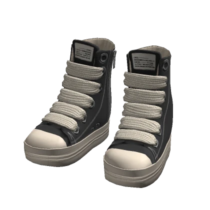 High Top Chunky Lace Shoes