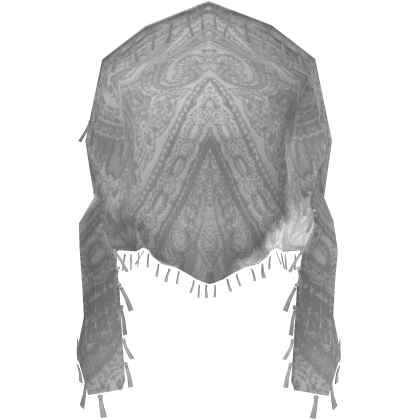 White Grunge Vintage Head Scarf