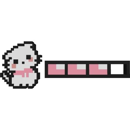 Kawaii Kitty Health Bar 🐱💖