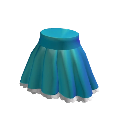 Ruffled & Frilled | High Waisted Blue Skirt