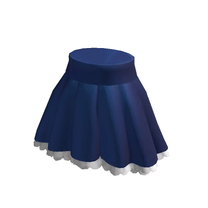 Ruffled & Frilled | High Waisted Navy Skirt