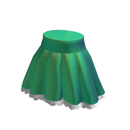 Ruffled & Frilled | High Waisted Green Skirt