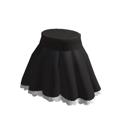 Ruffled & Frilled | High Waisted Black Skirt