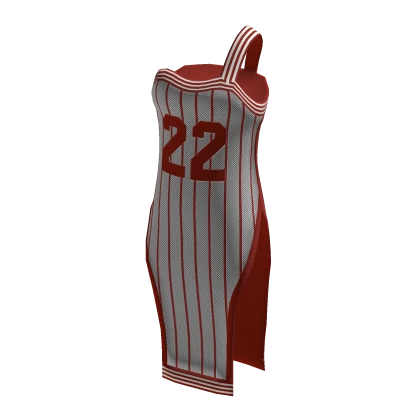 adidas Basketball Red And White With Slit Dress