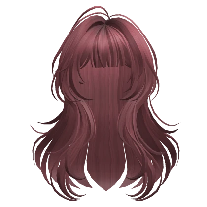 Dark Pink Cute Layered Hair