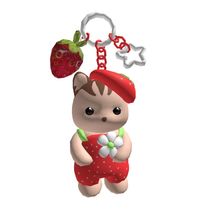 Sylvanian Strawberry Keychain