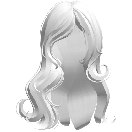 ♡ silky long ethereal hair in white