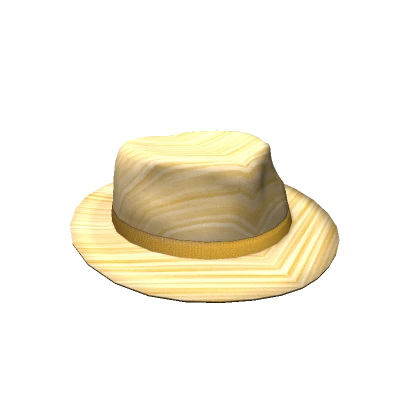 Yellow Striped Party Fedora