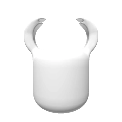 White Generic Head With Horns