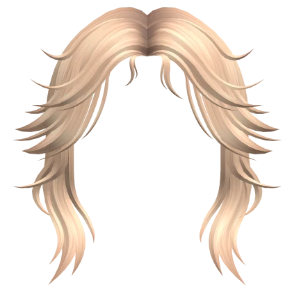 Messy Wolfcut Bangs in Blonde