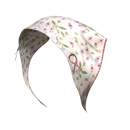 Harajuku Headscarf Bandana in floral pink