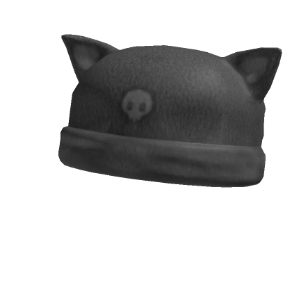 Skull Cat Ears Beanie Goth