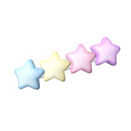 Preppy Star Hair Clips