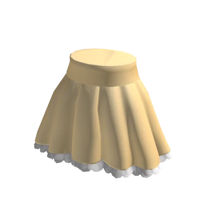 Ruffled & Frilled | High Waisted Beige Skirt