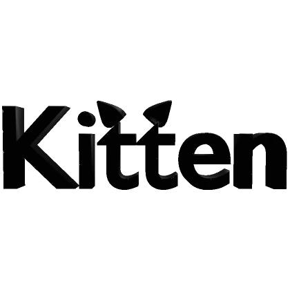 Kitten 3D (Black)