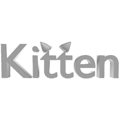 Kitten 3D (White)