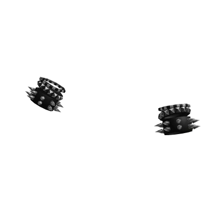 2000s emo black punk spiked bracelets