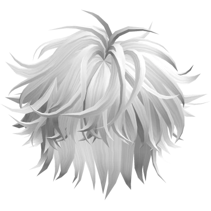 White Messy Spiky Boy Hair
