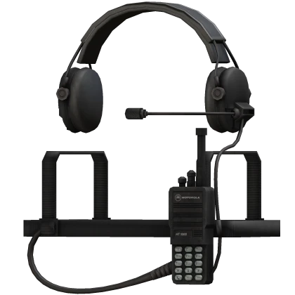 Military Comms Headset with Radio Mount