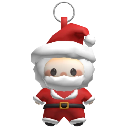 Santa Furry Christmas Keychain