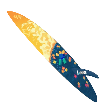 #002 - Flower Meadow Surfboard [02Banana20]