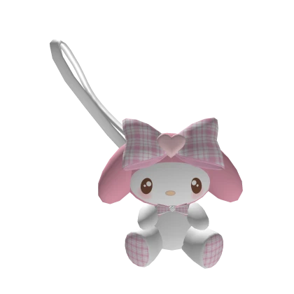 Cute My Melody plush purse with a big bow