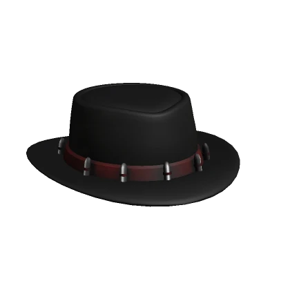 Bullet Bandit Fedora Black & Red 