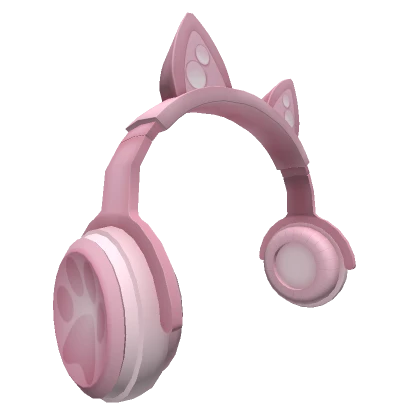 Cute Cat Headphones Pink