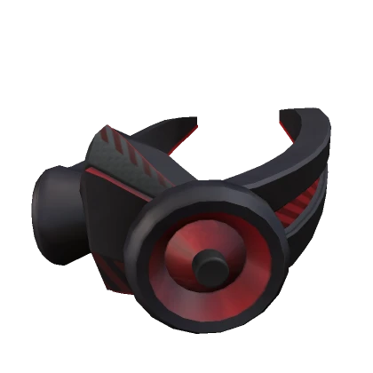 Red Cyber Gas Mask