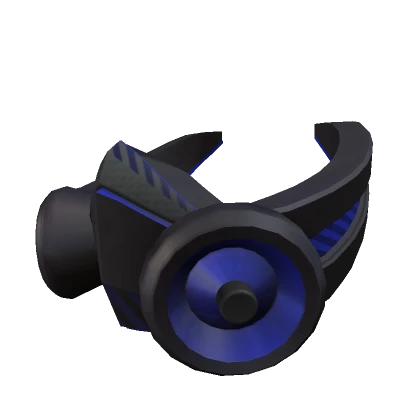 Blue Cyber Gas Mask