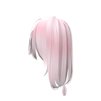 Soft Pink Hair w Bangs and Back cute tail