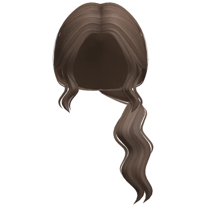 Long Baddie Wavy Side Pony (Brown)