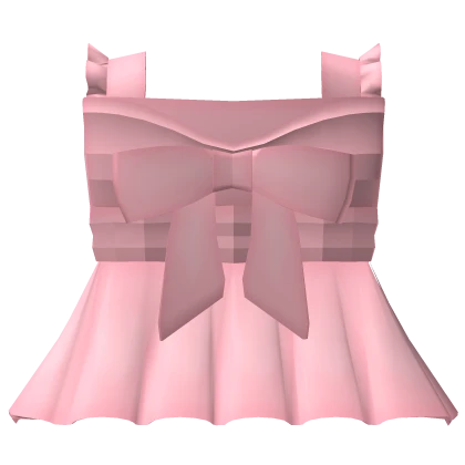 Cutesy Pink Dress With Bow