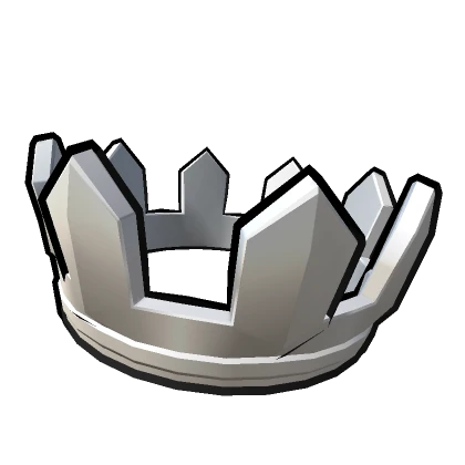 Silver Cartoony Crown